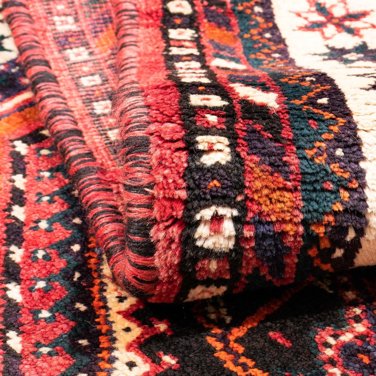 Perski dywan - Nomadyczny - 155 x 110 cm - czerwony