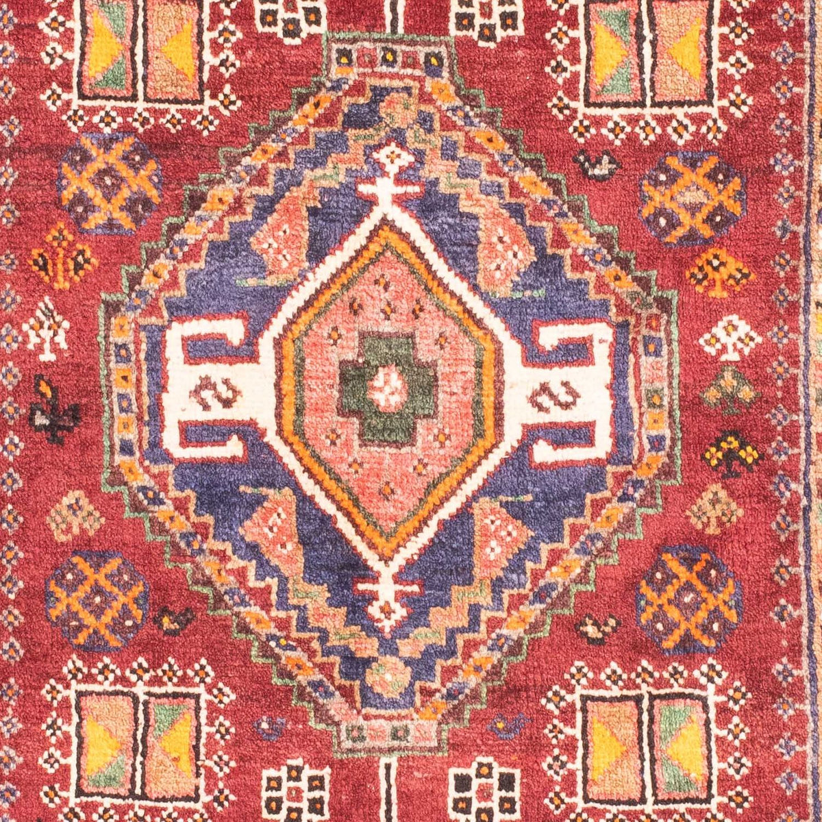 Perski dywan - Nomadyczny - 150 x 105 cm - ciemna czerwień