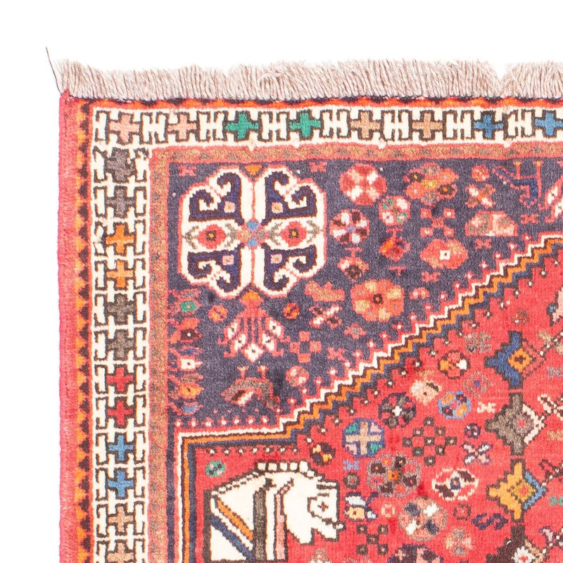 Perski dywan - Nomadyczny - 143 x 106 cm - czerwony