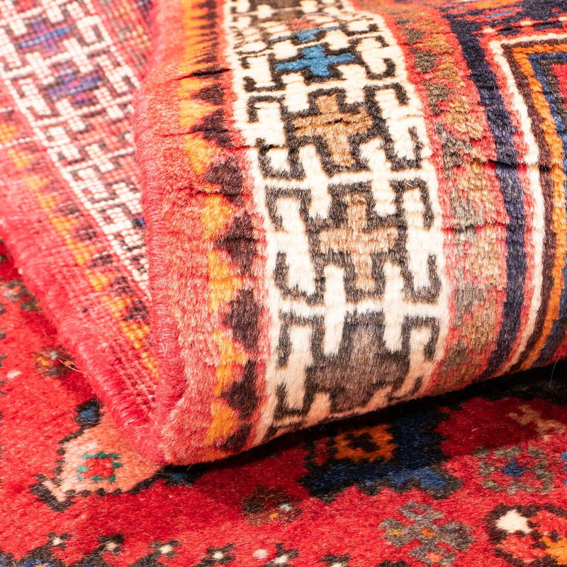 Perski dywan - Nomadyczny - 143 x 106 cm - czerwony