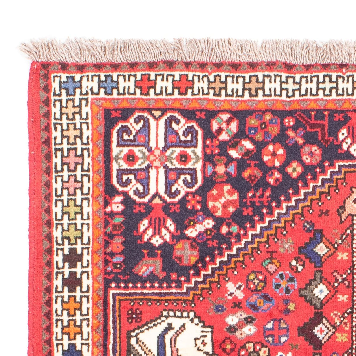 Perski dywan - Nomadyczny - 148 x 105 cm - czerwony