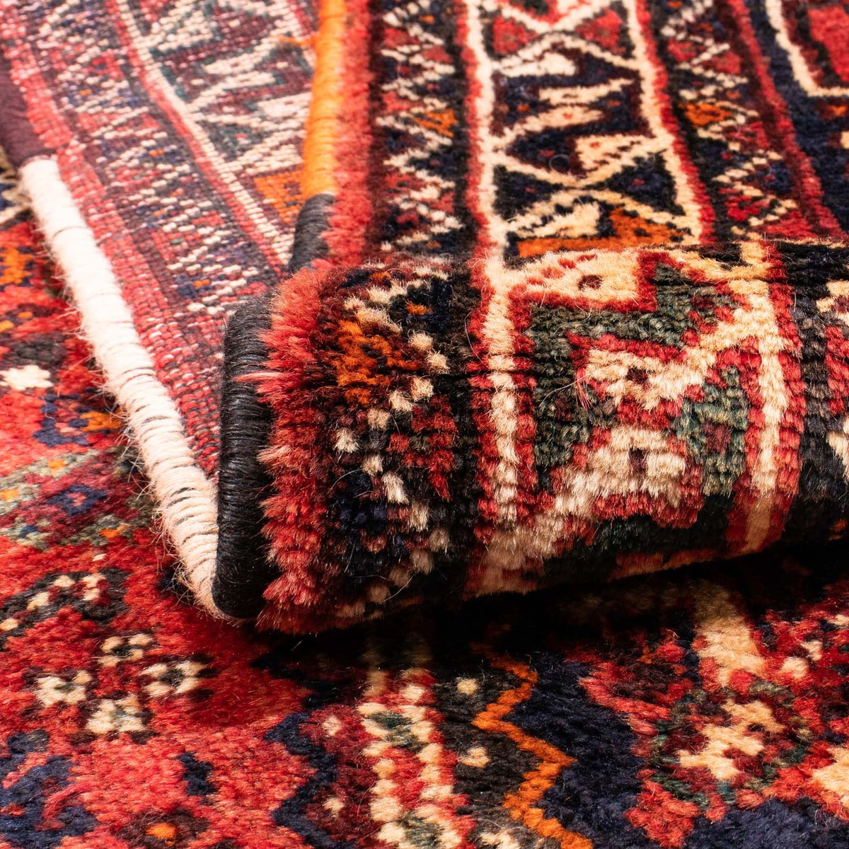 Perski dywan - Nomadyczny - 187 x 125 cm - ciemna czerwień