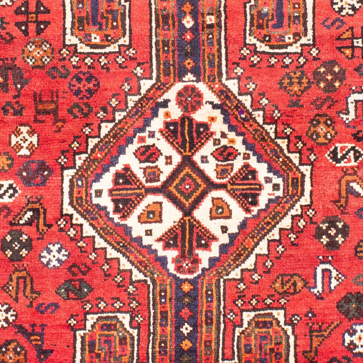 Perski dywan - Nomadyczny - 160 x 110 cm - ciemna czerwień