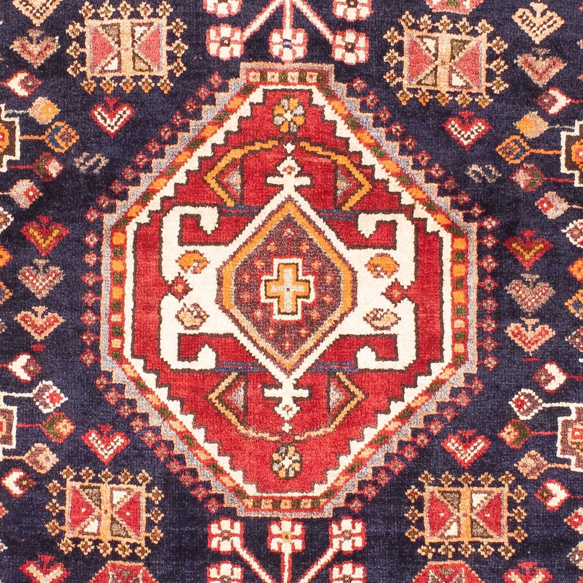 Perski dywan - Nomadyczny - 160 x 105 cm - ciemnoniebieski