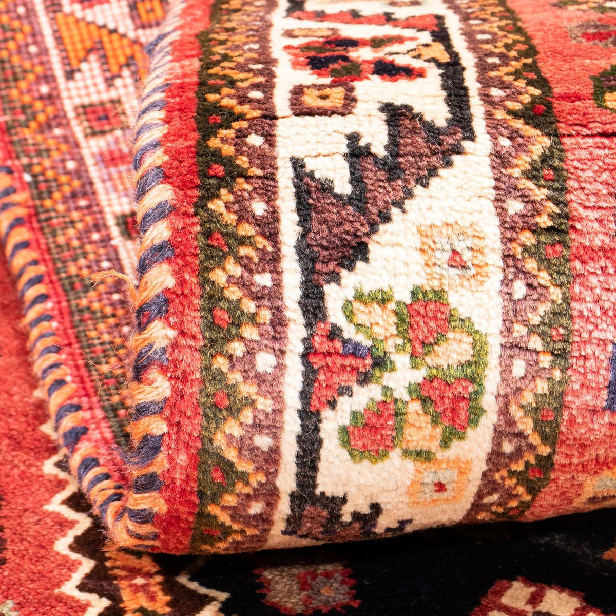 Perski dywan - Nomadyczny - 160 x 105 cm - ciemnoniebieski