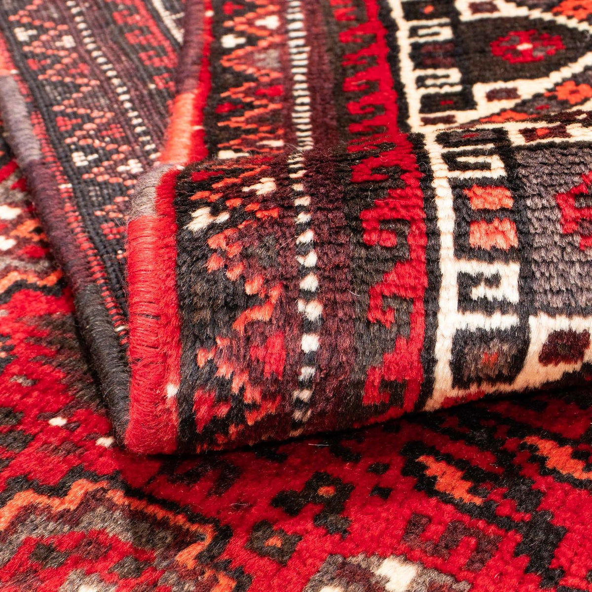 Perski dywan - Nomadyczny - 165 x 110 cm - ciemna czerwień