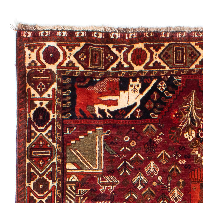 Perski dywan - Nomadyczny - 220 x 145 cm - ciemna czerwień