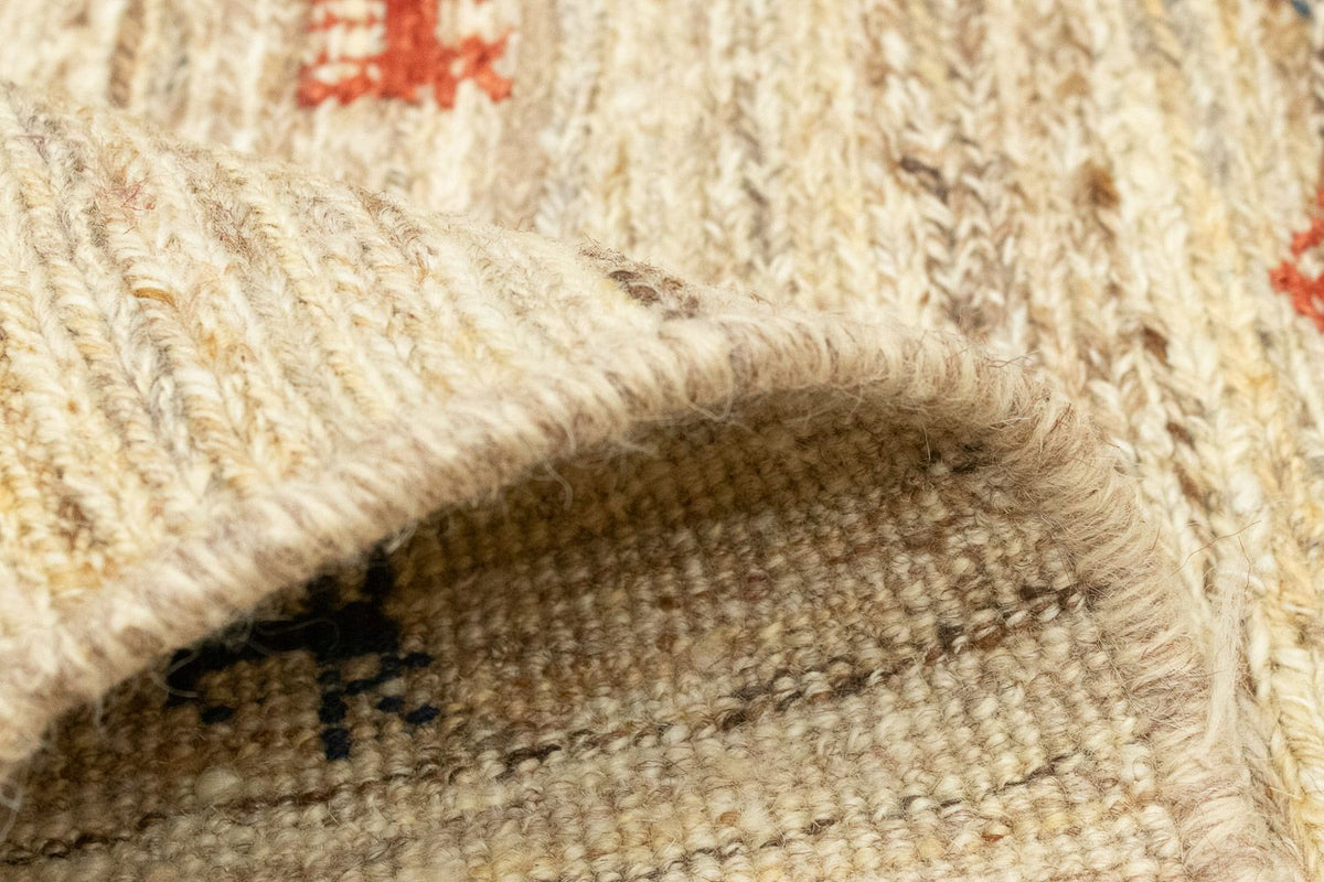 Dywan Gabbeh - perski - 182 x 110 cm - beżowy