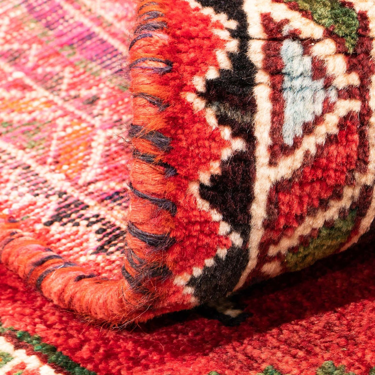 Perski dywan - Nomadyczny - 172 x 130 cm - czerwony