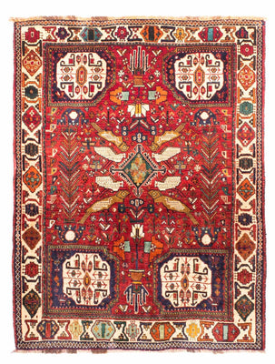 Perski dywan - Nomadyczny - 170 x 130 cm - ciemna czerwień