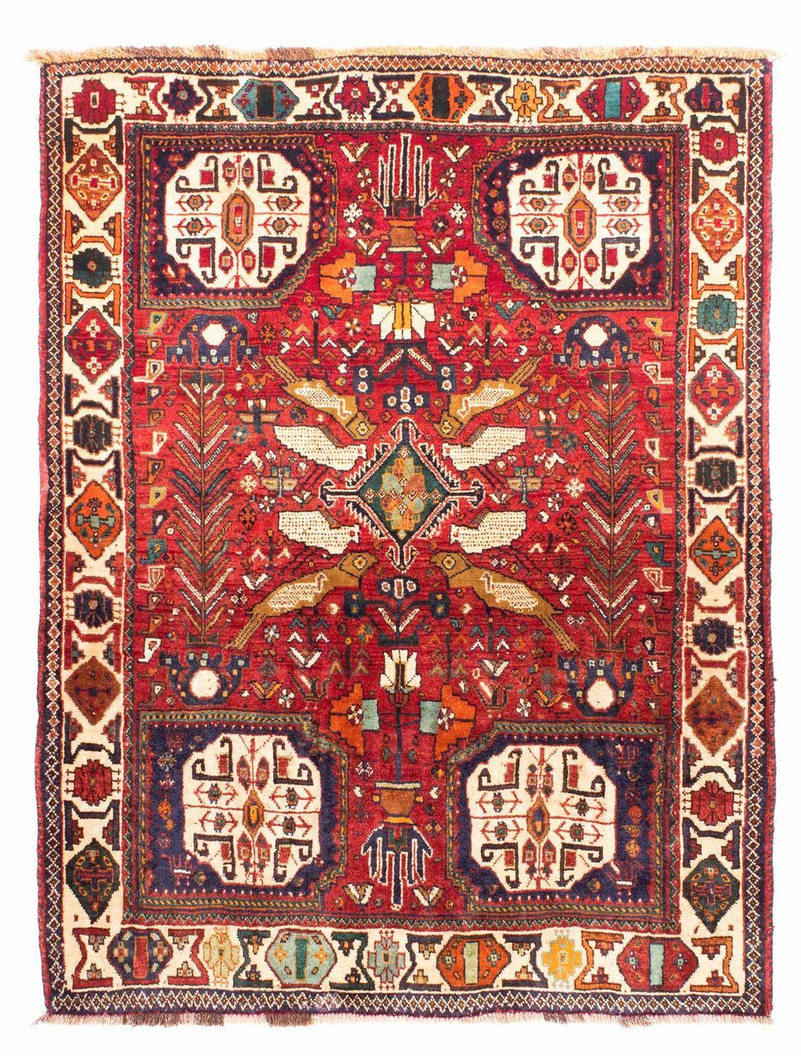 Perski dywan - Nomadyczny - 170 x 130 cm - ciemna czerwień