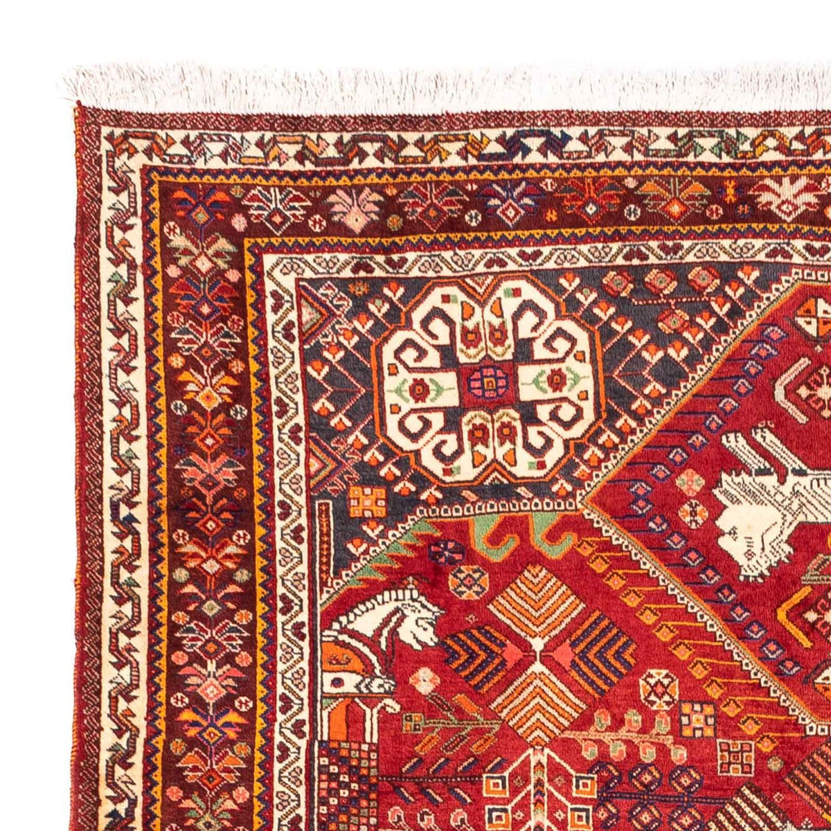 Perski dywan - Nomadyczny - 258 x 165 cm - ciemna czerwień