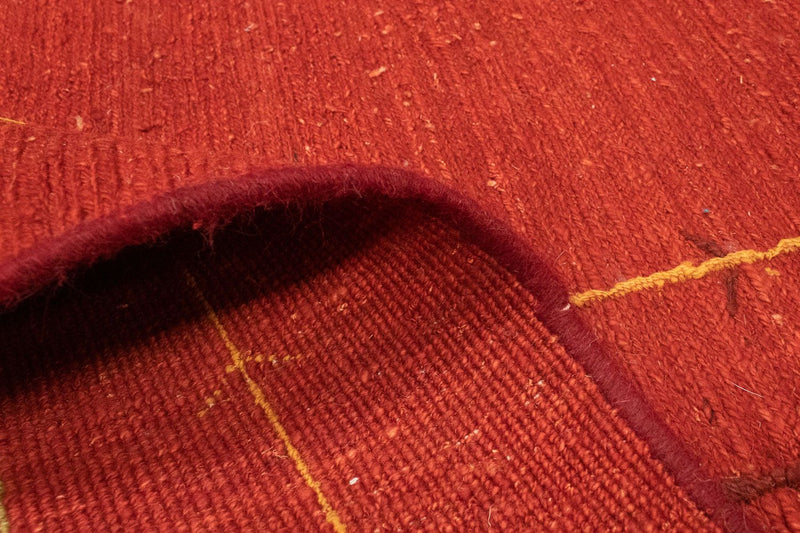 Dywan Gabbeh - perski - 195 x 151 cm - czerwony