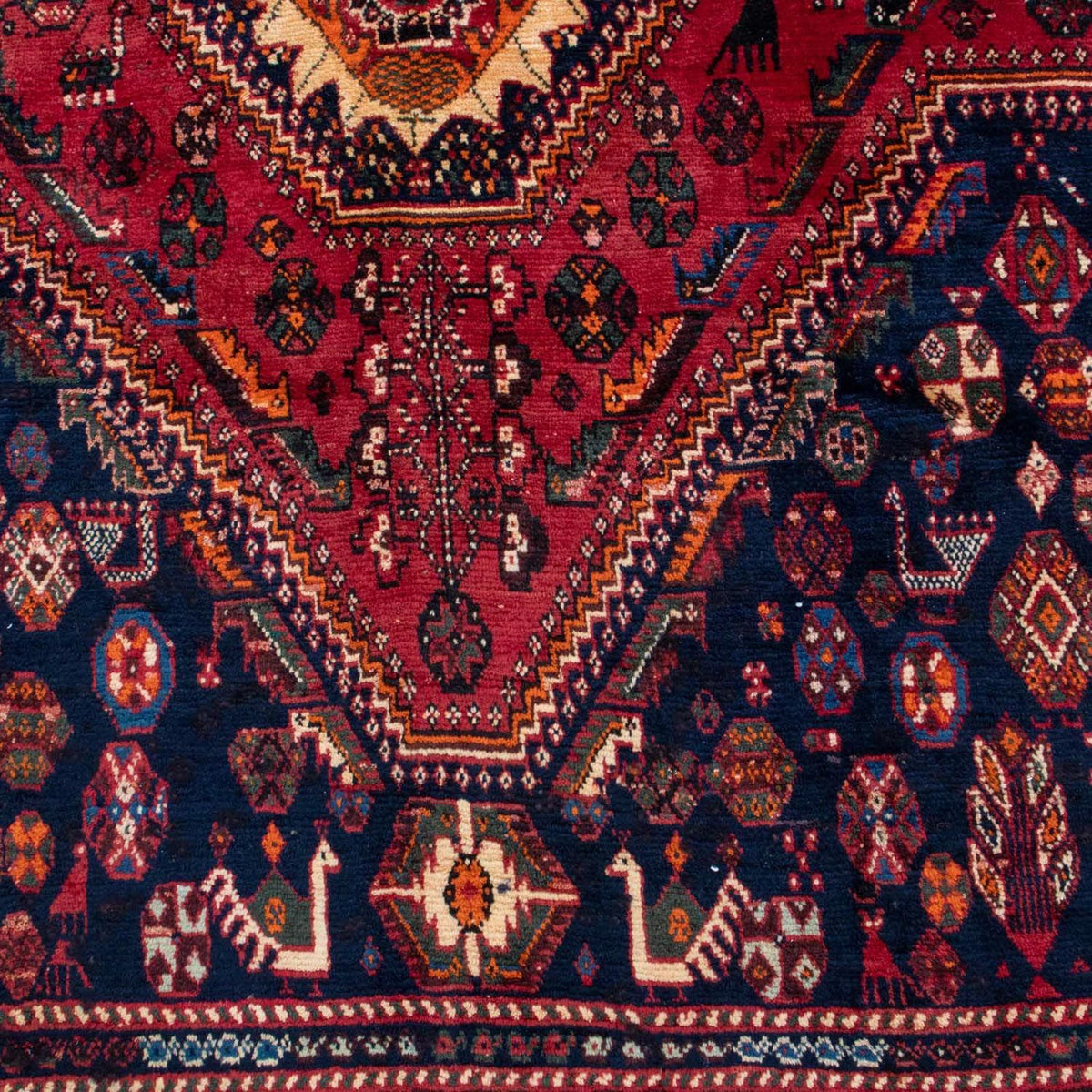 Perski dywan - Nomadyczny - 290 x 200 cm - czerwony