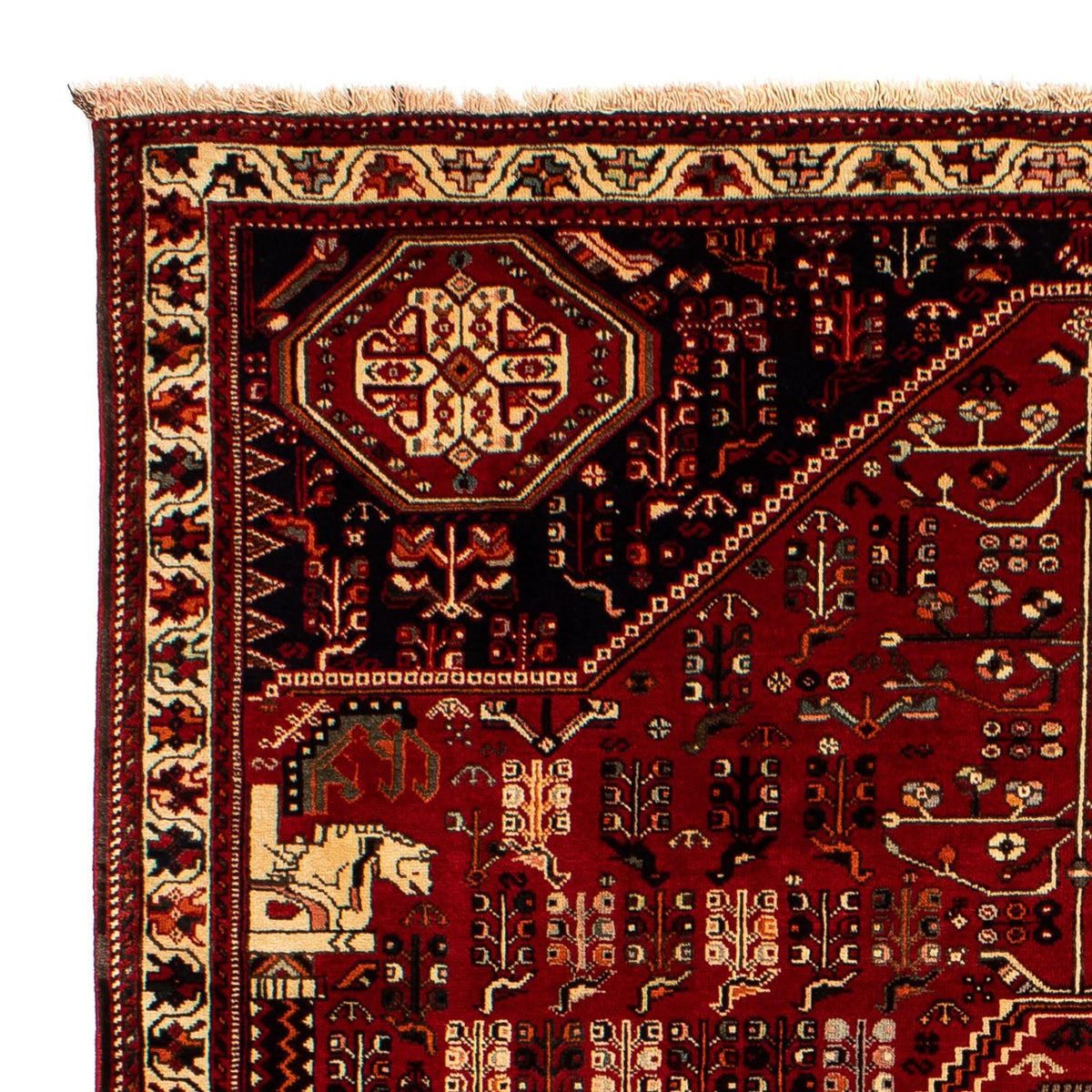 Perski dywan - Nomadyczny - 295 x 205 cm - ciemna czerwień