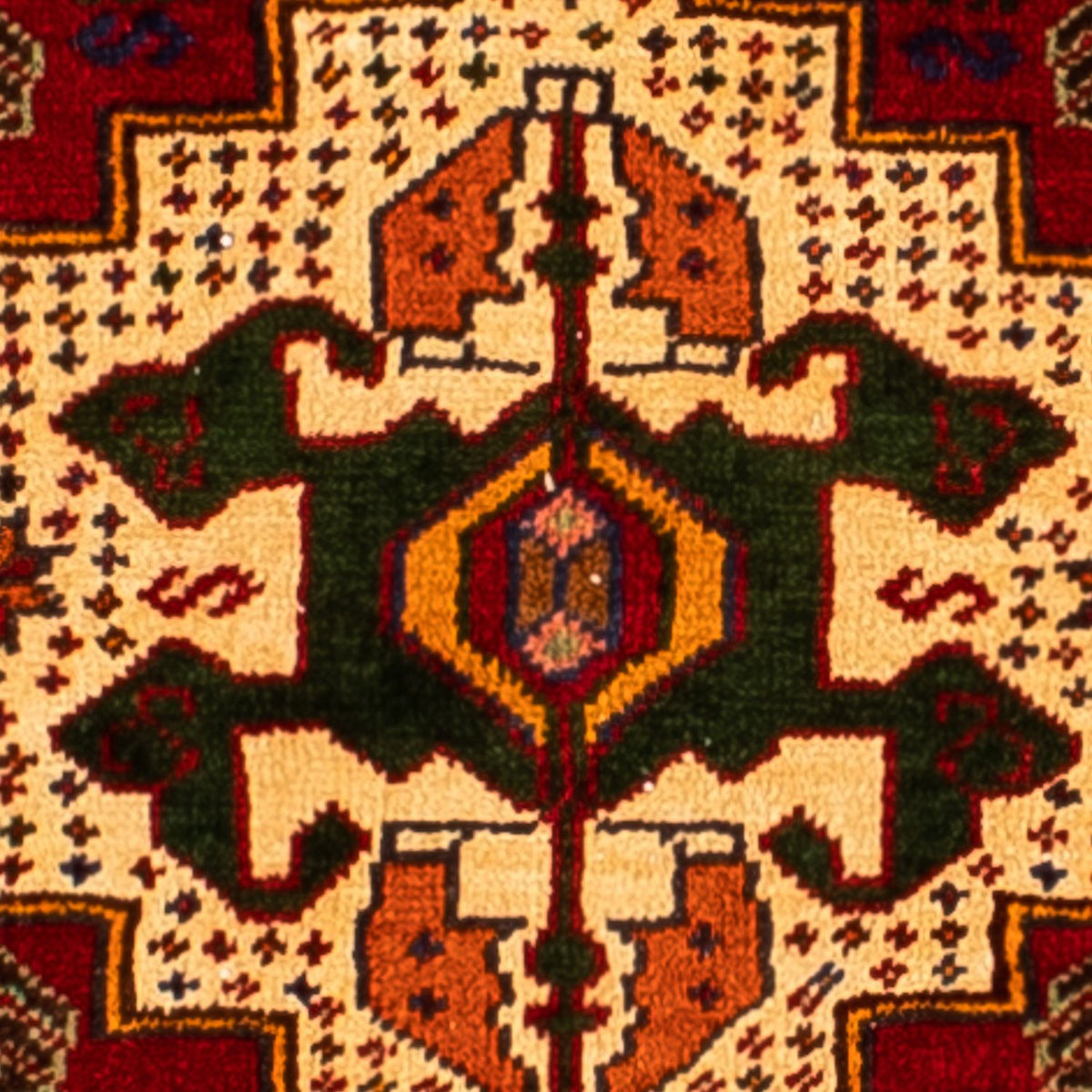 Perski dywan - Nomadyczny - 295 x 210 cm - ciemna czerwień