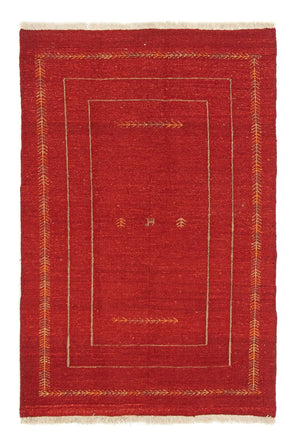 Dywan Gabbeh - perski - 170 x 112 cm - czerwony