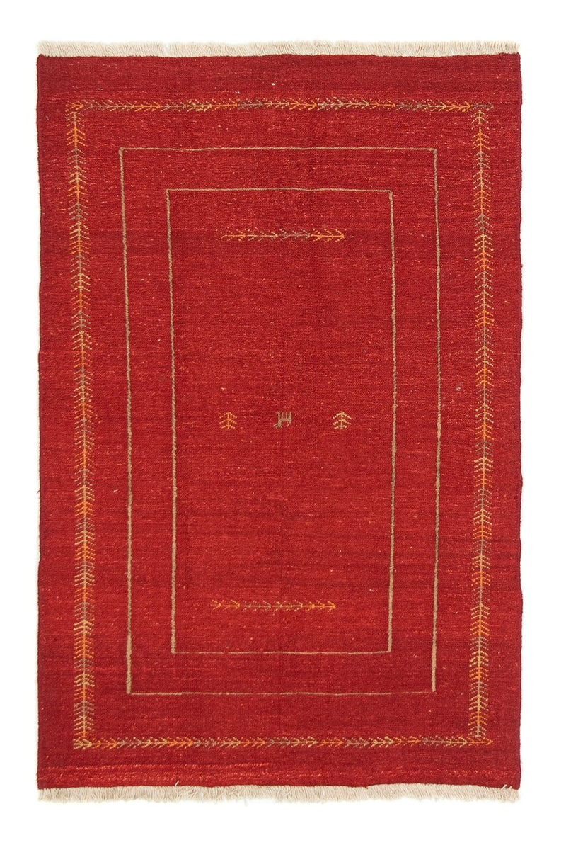 Dywan Gabbeh - perski - 170 x 112 cm - czerwony