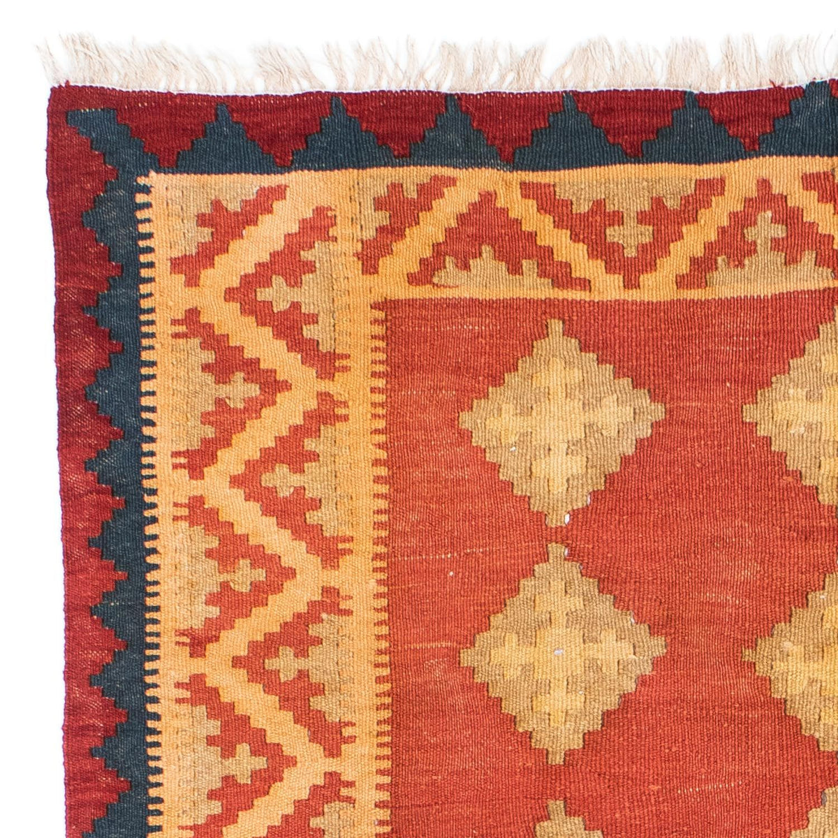 Dywan Kelim - Orientalny - 190 x 120 cm - pomarańczowy