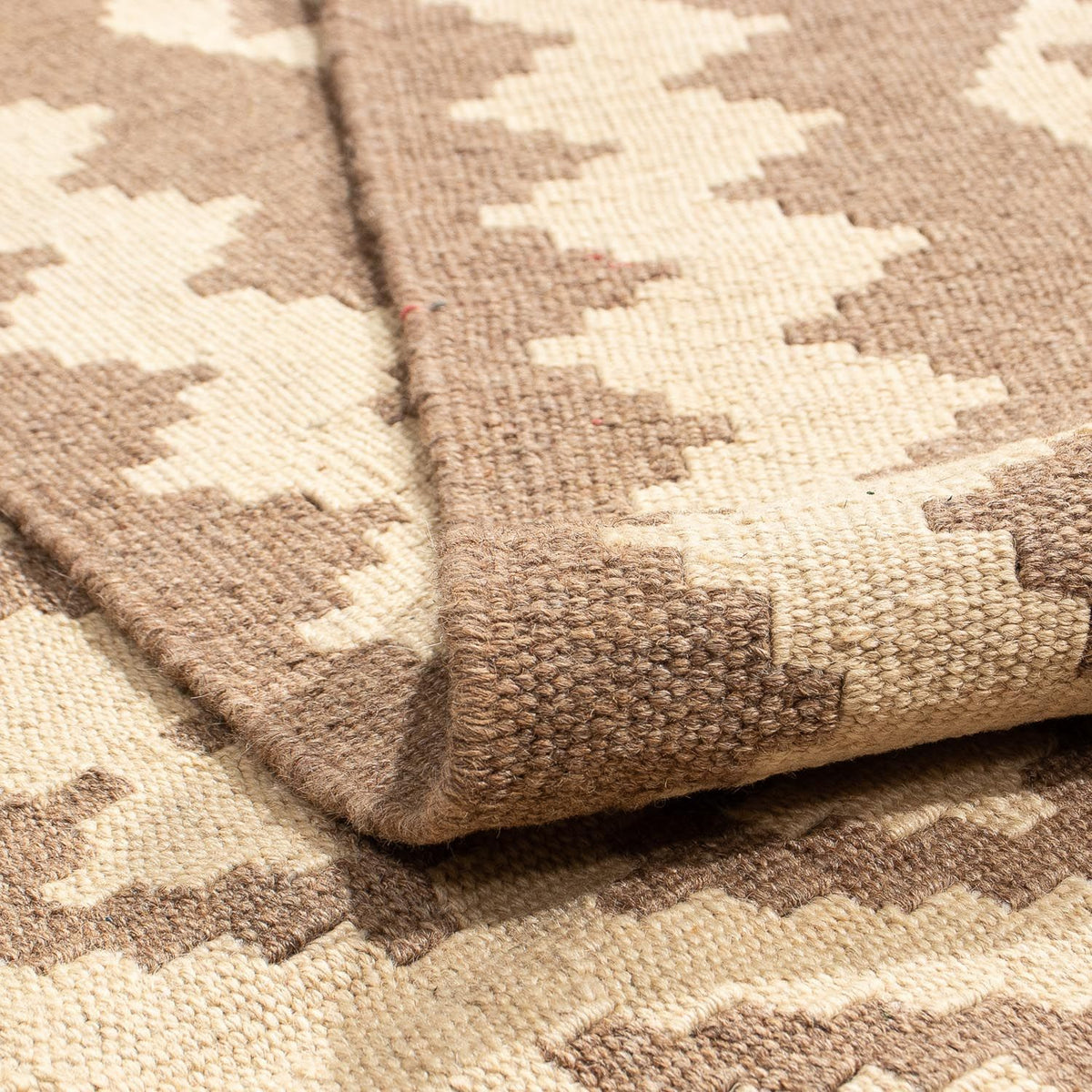 Dywan Kelim - Orientalny - 203 x 165 cm - jasnobrązowy