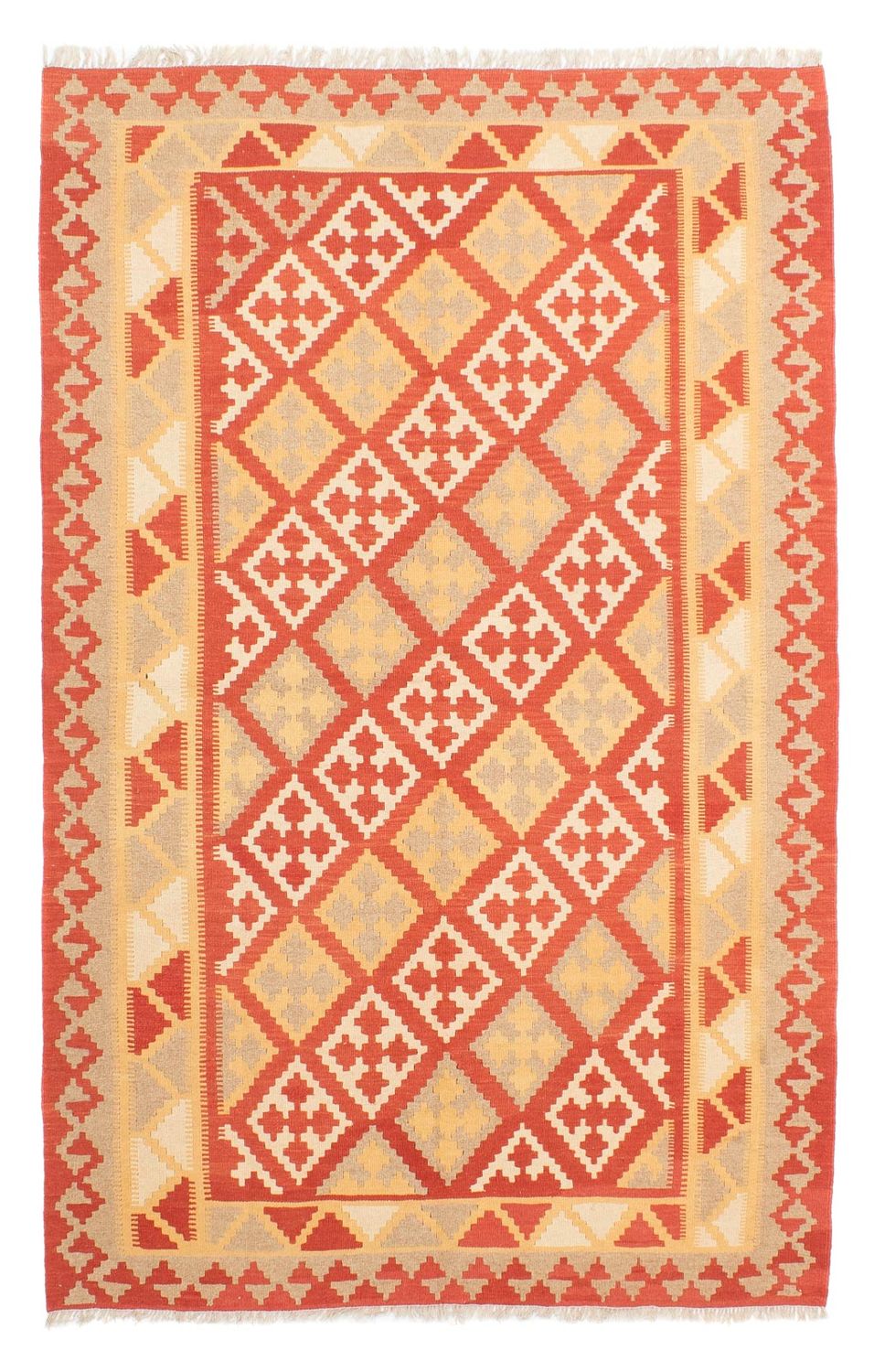 Dywan Kelim - Orientalny - 245 x 162 cm - wielokolorowy