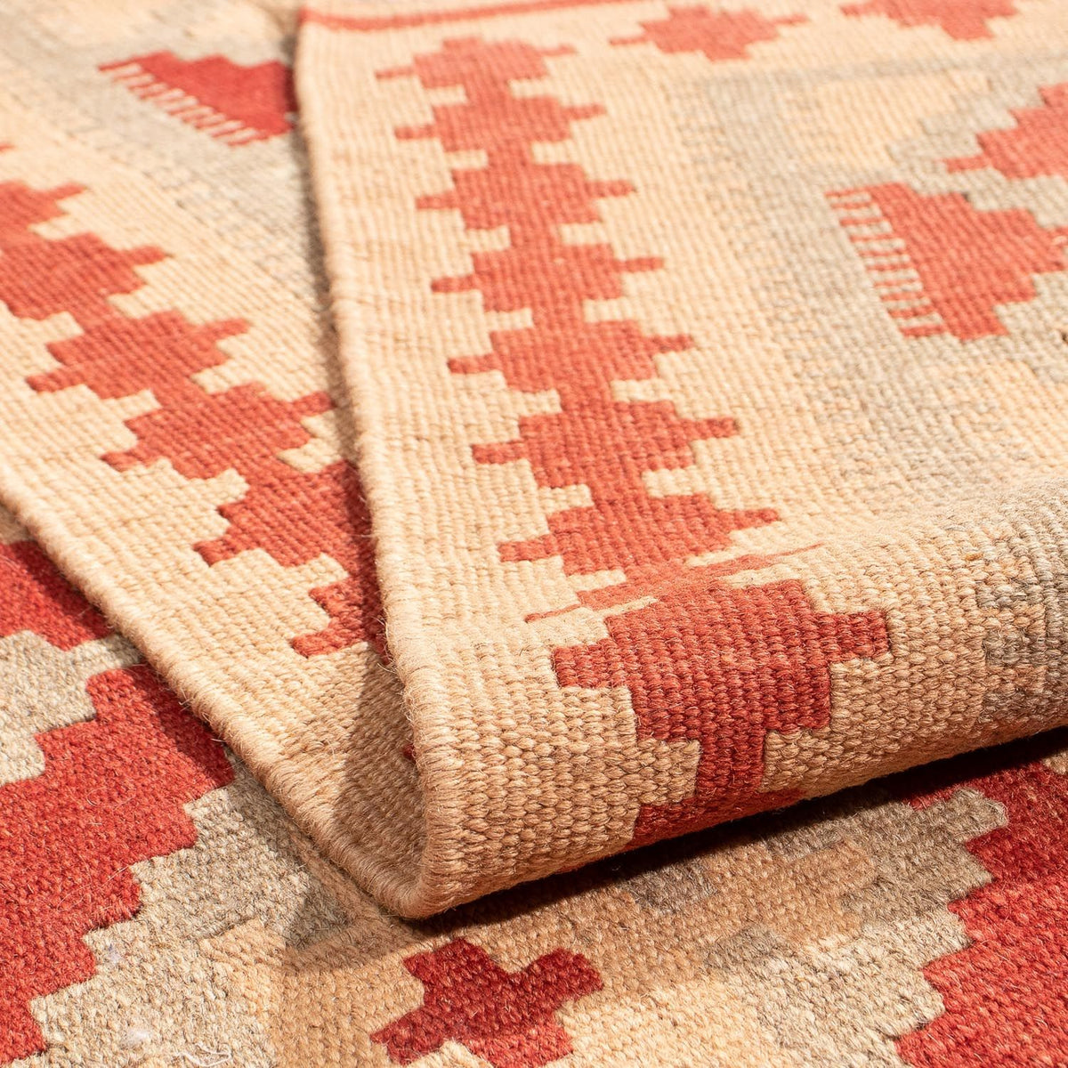 Dywan Kelim - Orientalny - 200 x 148 cm - czerwony