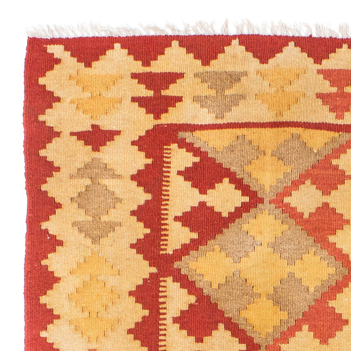 Dywan Kelim - Orientalny - 182 x 125 cm - pomarańczowy