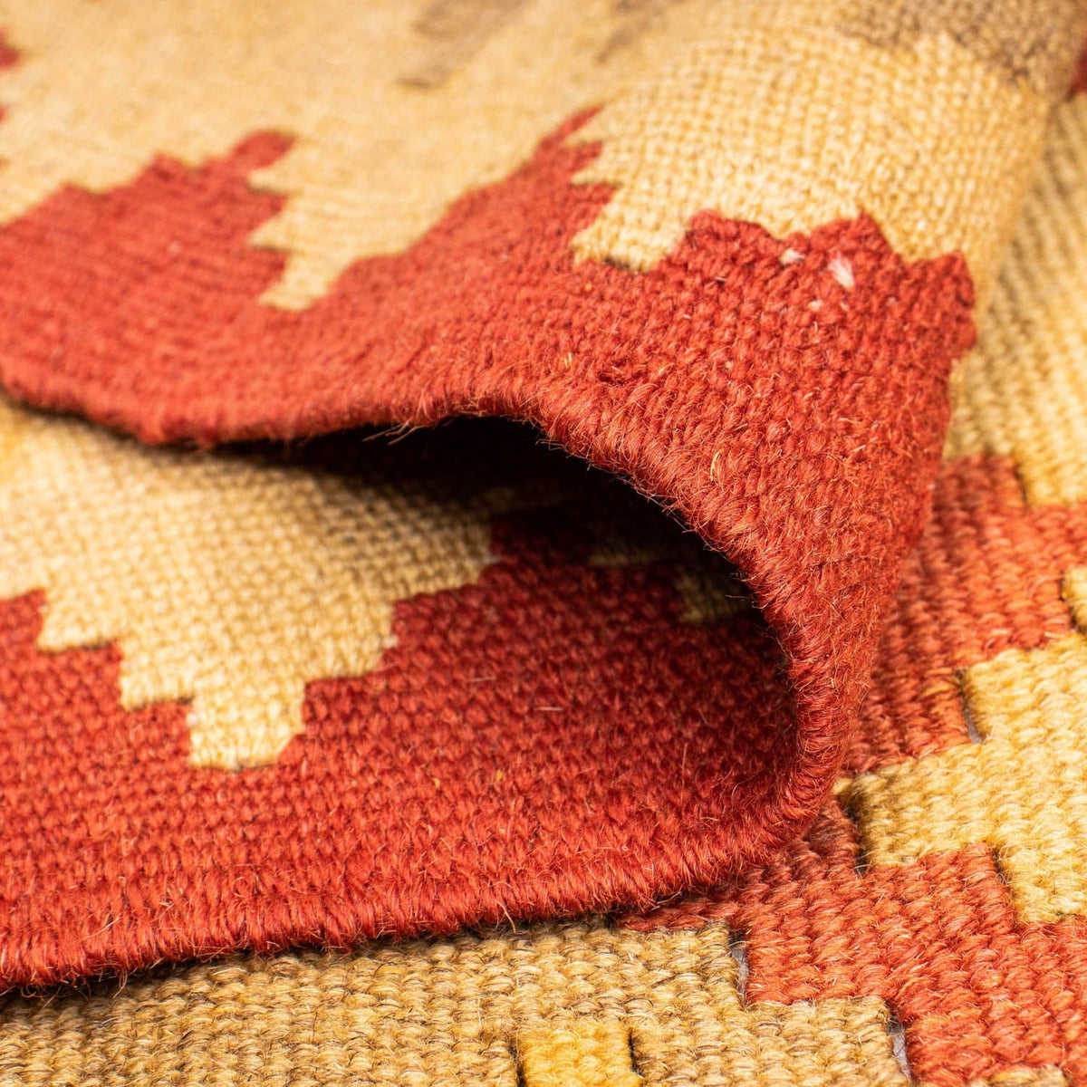 Dywan Kelim - Orientalny - 182 x 125 cm - pomarańczowy