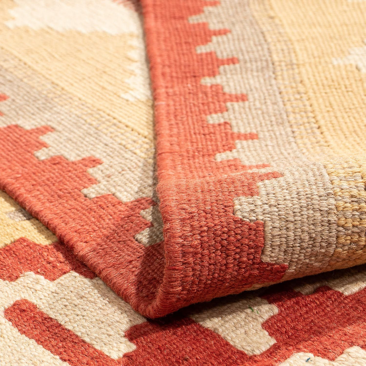 Dywan Kelim - Orientalny - 198 x 150 cm - czerwony