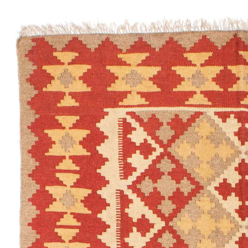 Dywan Kelim - Orientalny - 190 x 148 cm - pomarańczowy