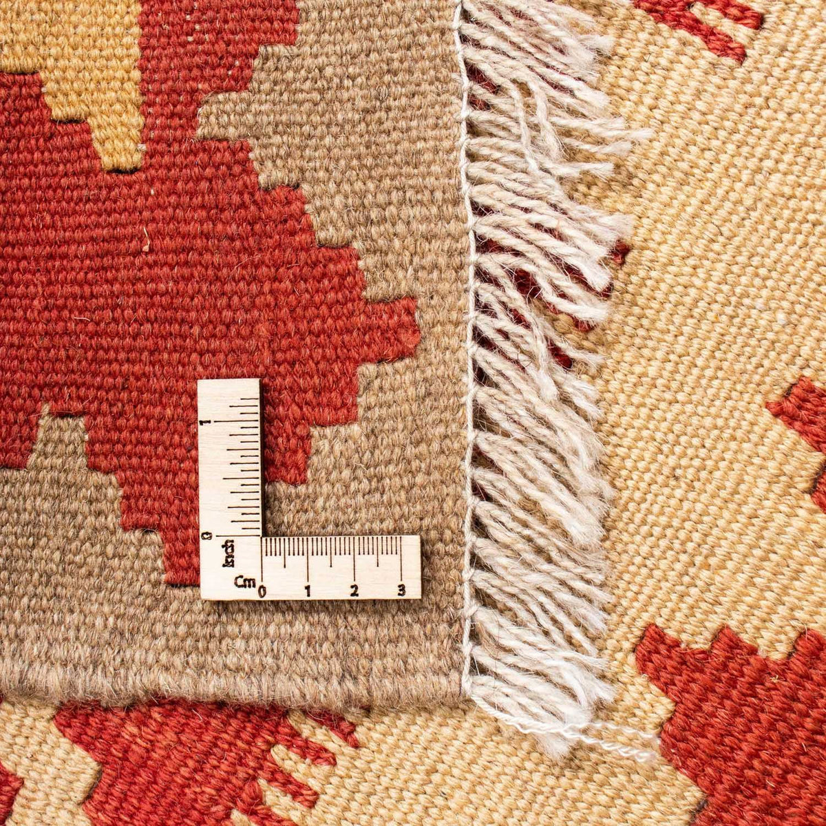 Dywan Kelim - Orientalny - 190 x 148 cm - pomarańczowy