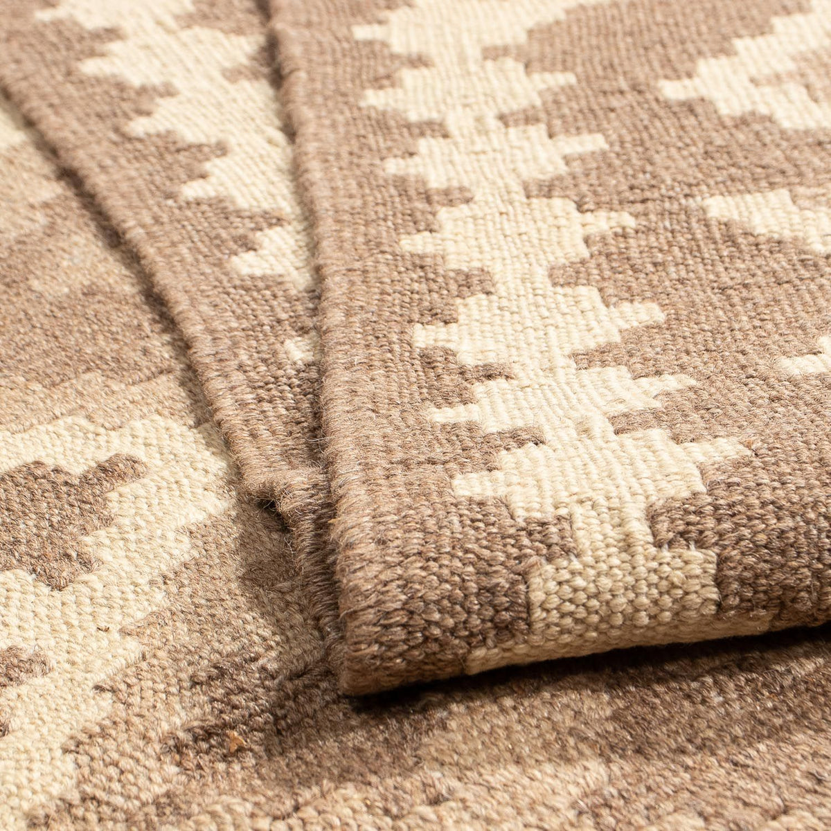 Dywan Kelim - Orientalny - 192 x 145 cm - jasnobrązowy