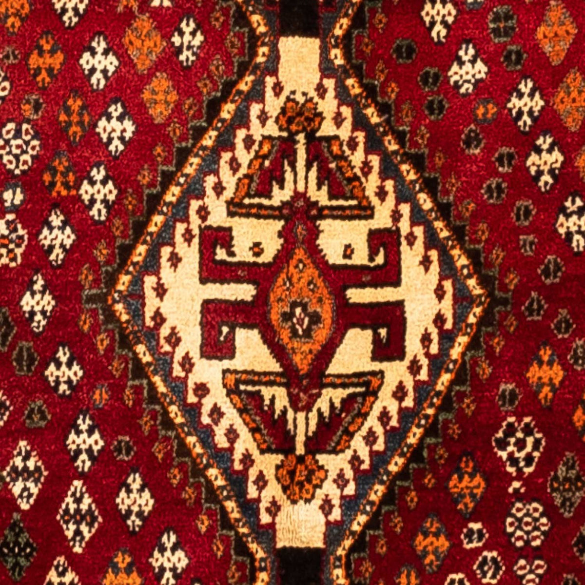 Perski dywan - Nomadyczny - 247 x 150 cm - ciemna czerwień