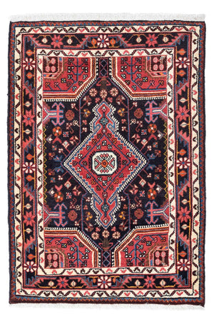 Perski dywan - Nomadyczny - 121 x 82 cm - ciemnoniebieski