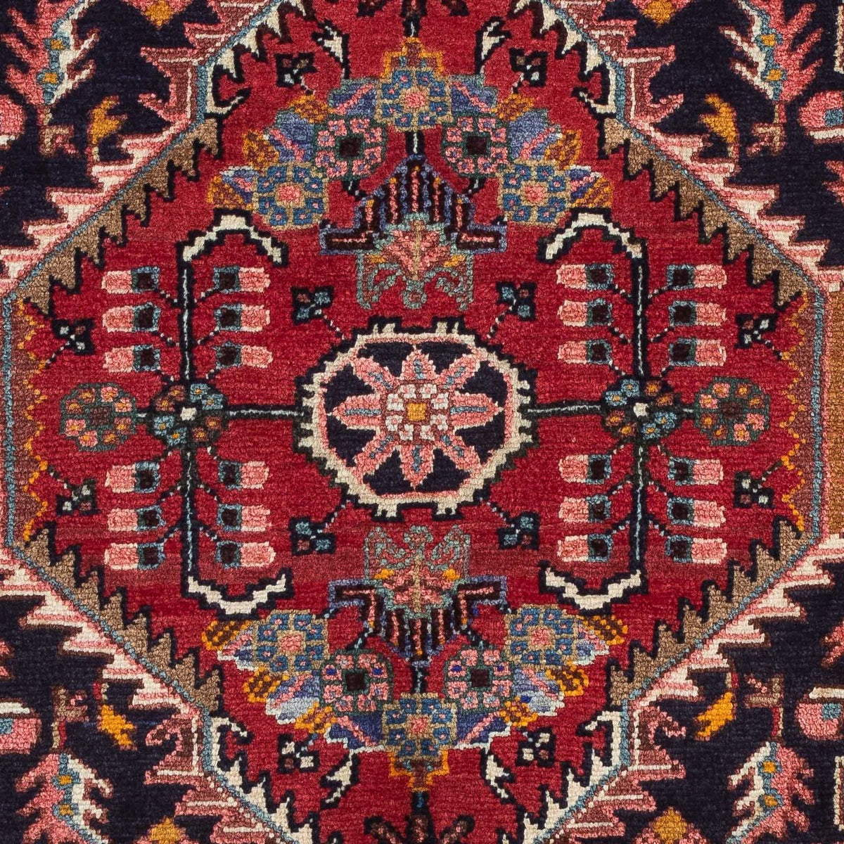 Perski dywan - Nomadyczny - 136 x 89 cm - ciemnoniebieski