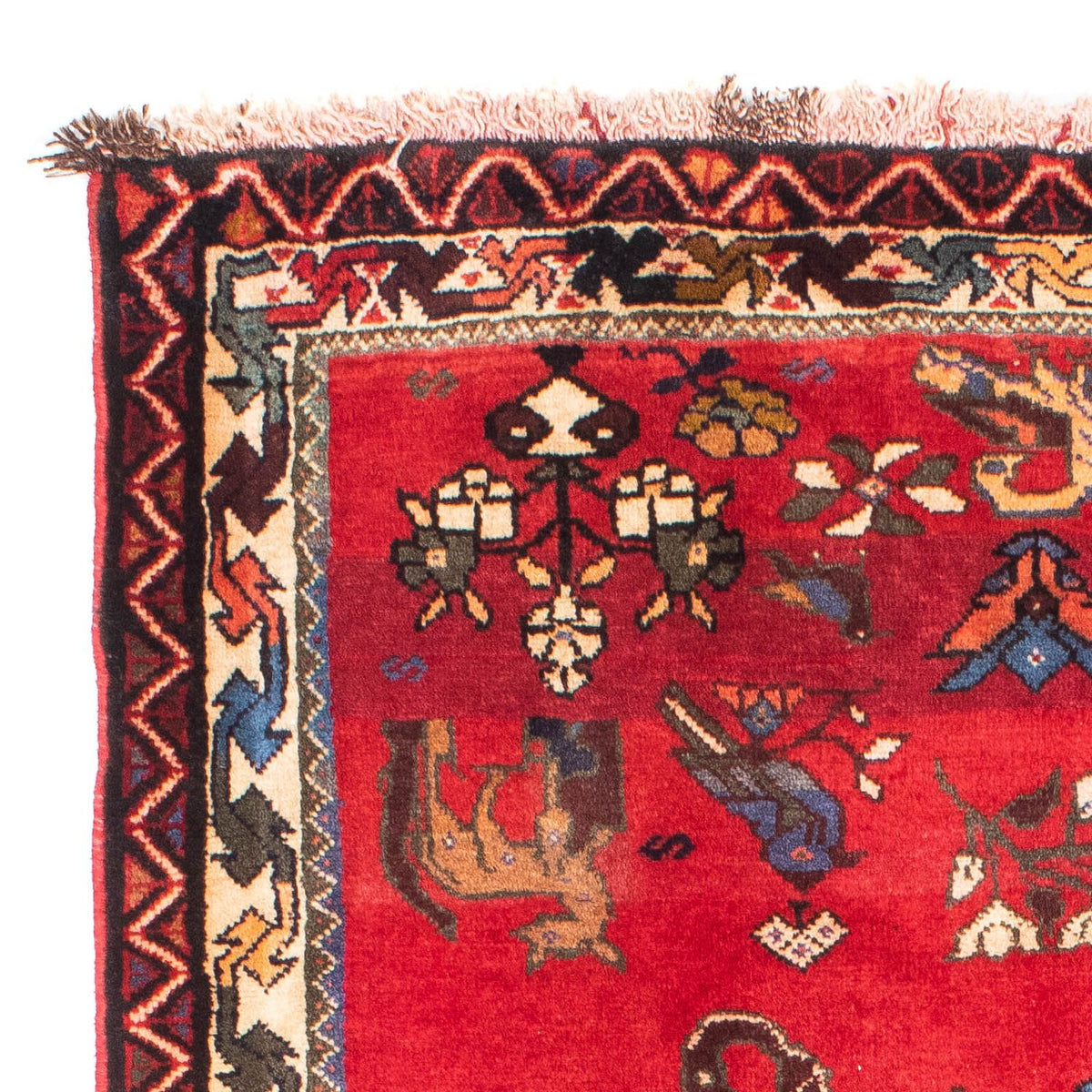 Perski dywan - Nomadyczny - 158 x 123 cm - ciemna czerwień