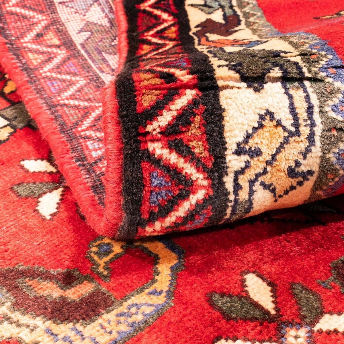 Perski dywan - Nomadyczny - 158 x 123 cm - ciemna czerwień