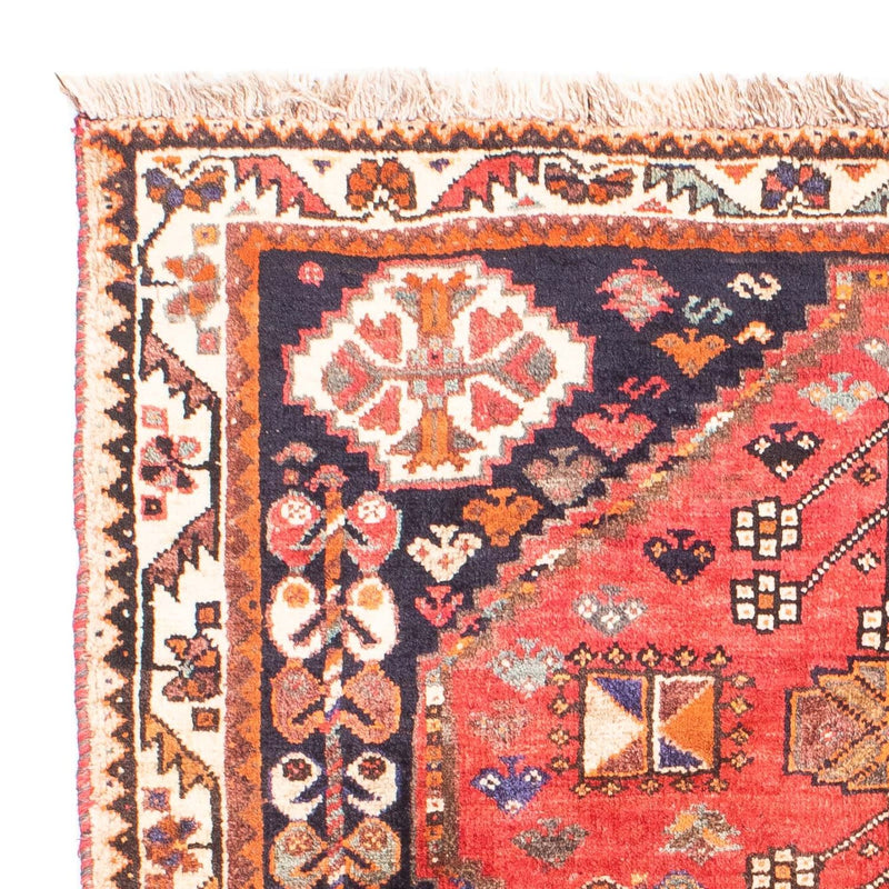 Perski dywan - Nomadyczny - 160 x 110 cm - czerwony