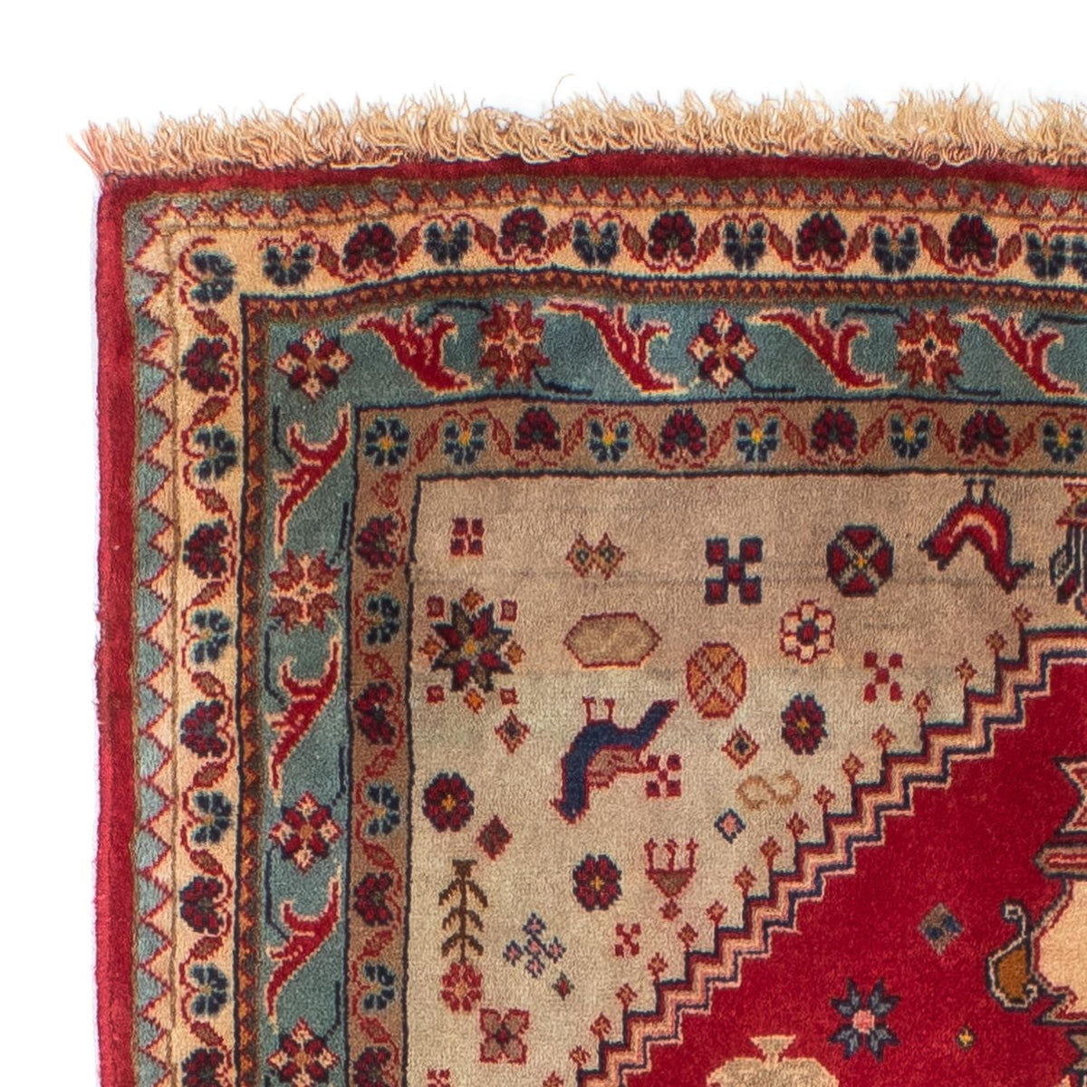 Perski dywan - Nomadyczny - 158 x 105 cm - ciemna czerwień