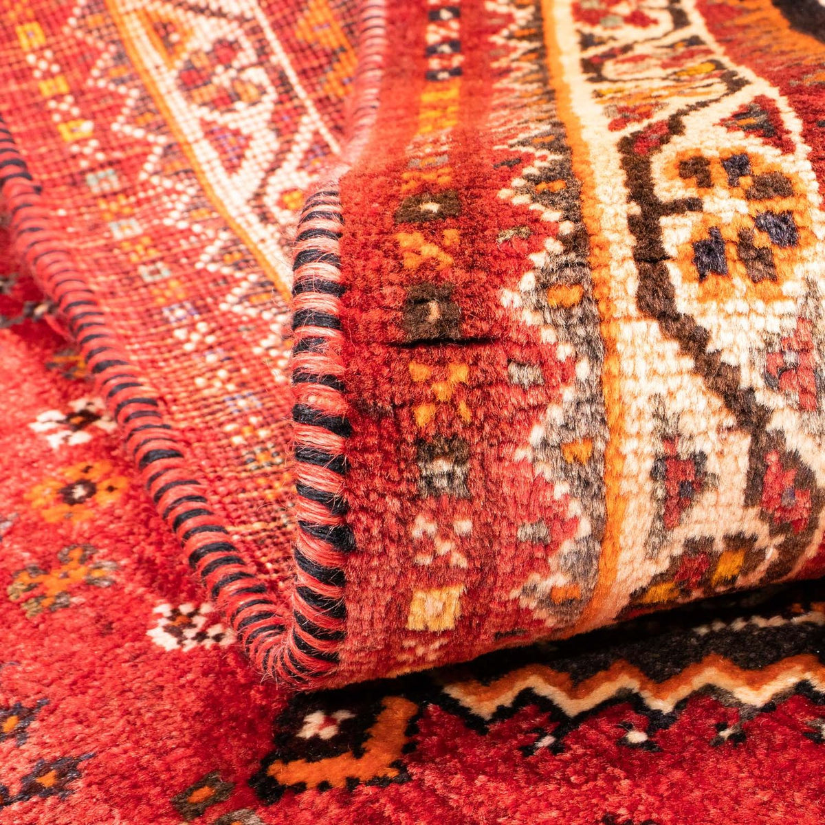 Perski dywan - Nomadyczny - 158 x 118 cm - ciemna czerwień