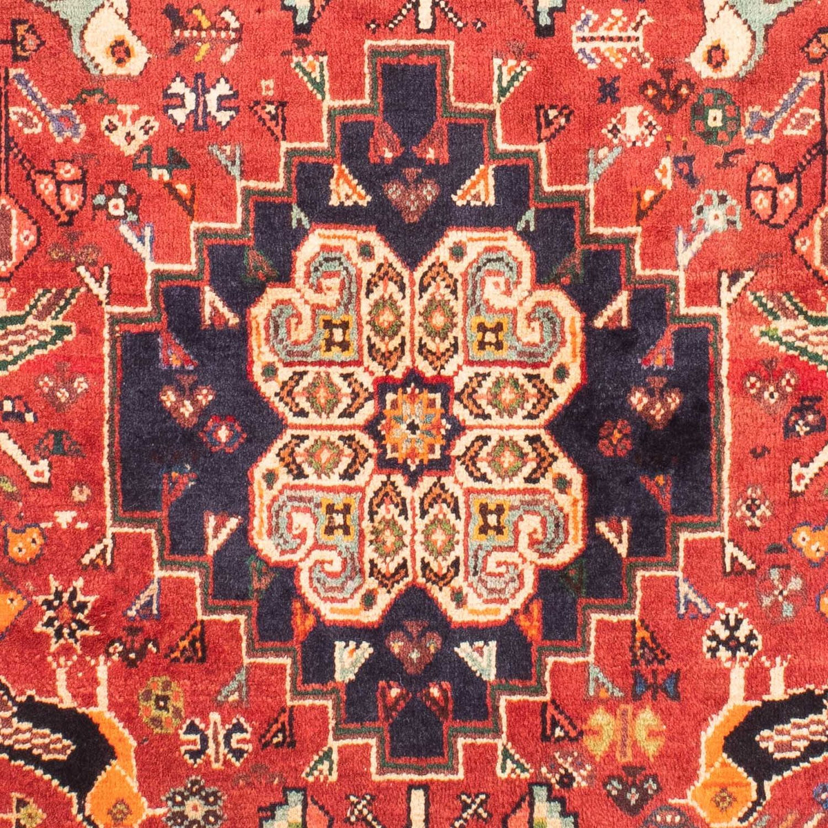 Perski dywan - Nomadyczny - 170 x 115 cm - ciemna czerwień