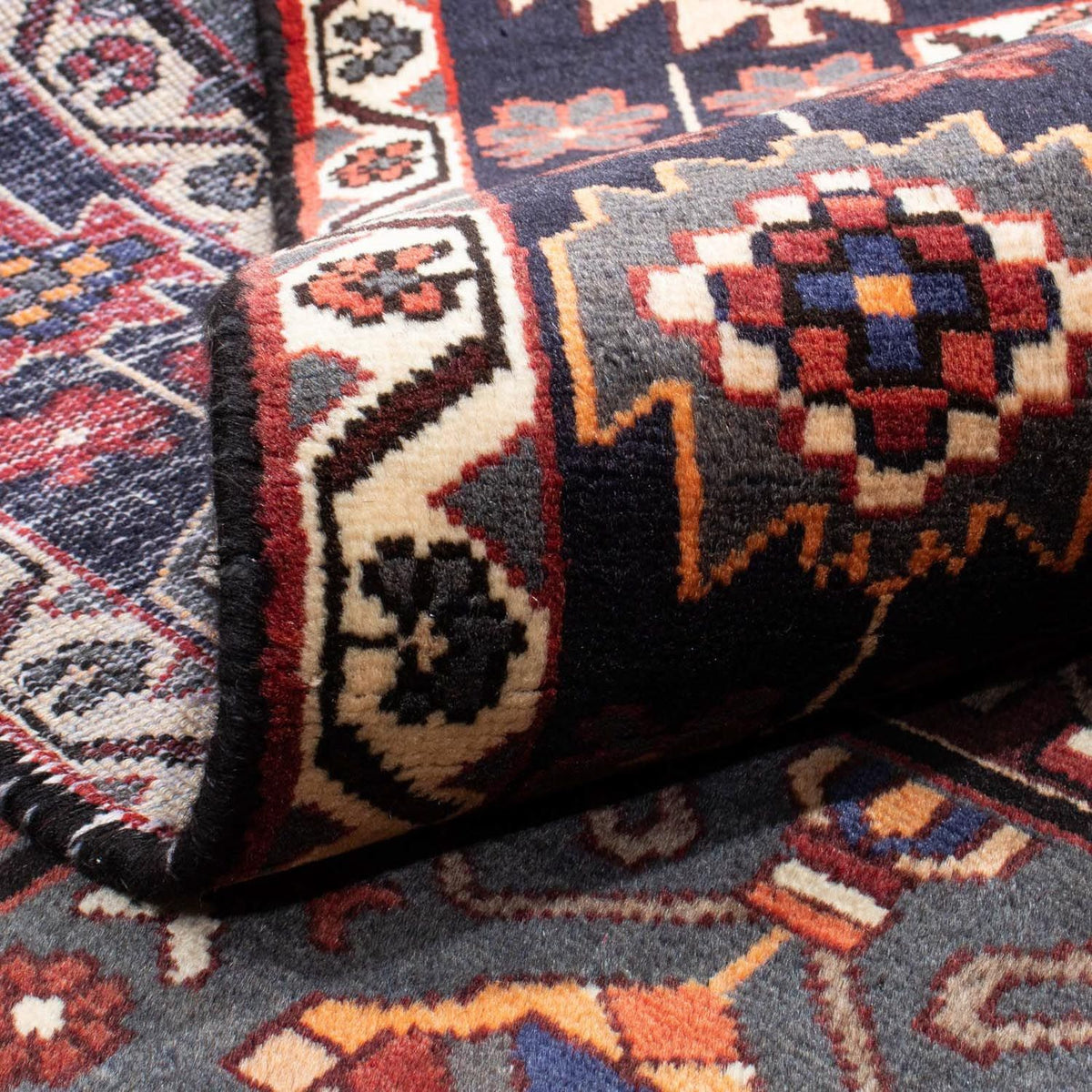 Perski dywan - Nomadyczny - 305 x 210 cm - ciemnoniebieski