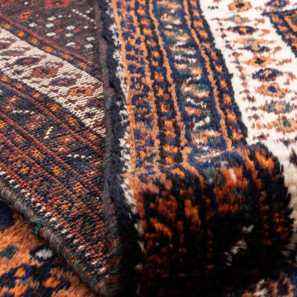 Perski dywan - Nomadyczny - 357 x 235 cm - ciemnoniebieski