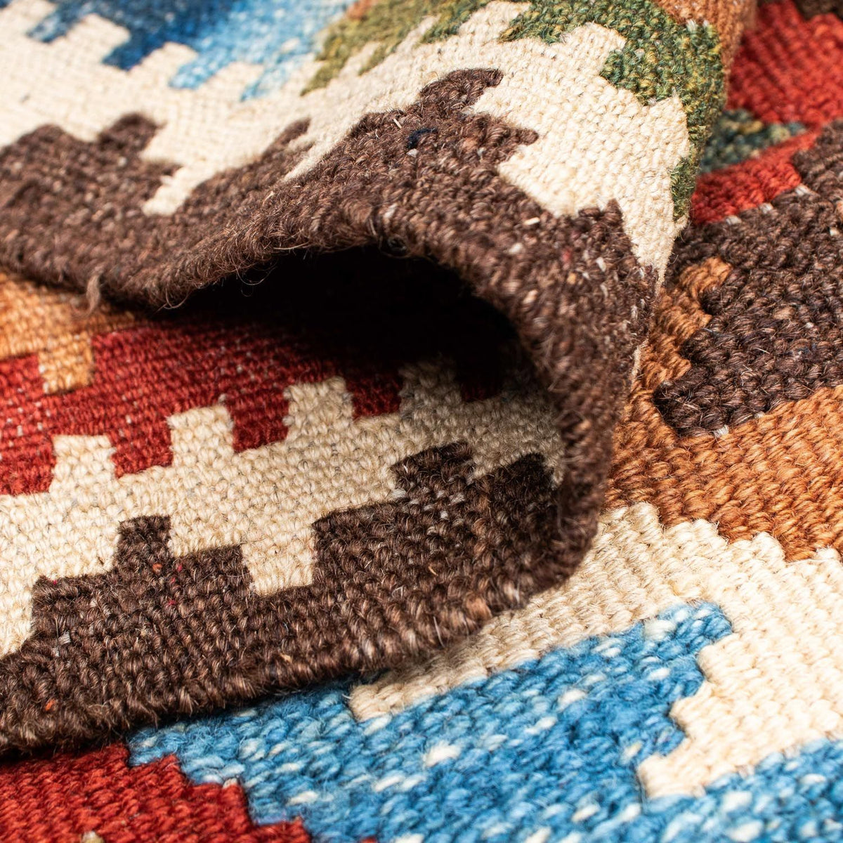 Dywan Kelim - Orientalny - 201 x 102 cm - wielokolorowy