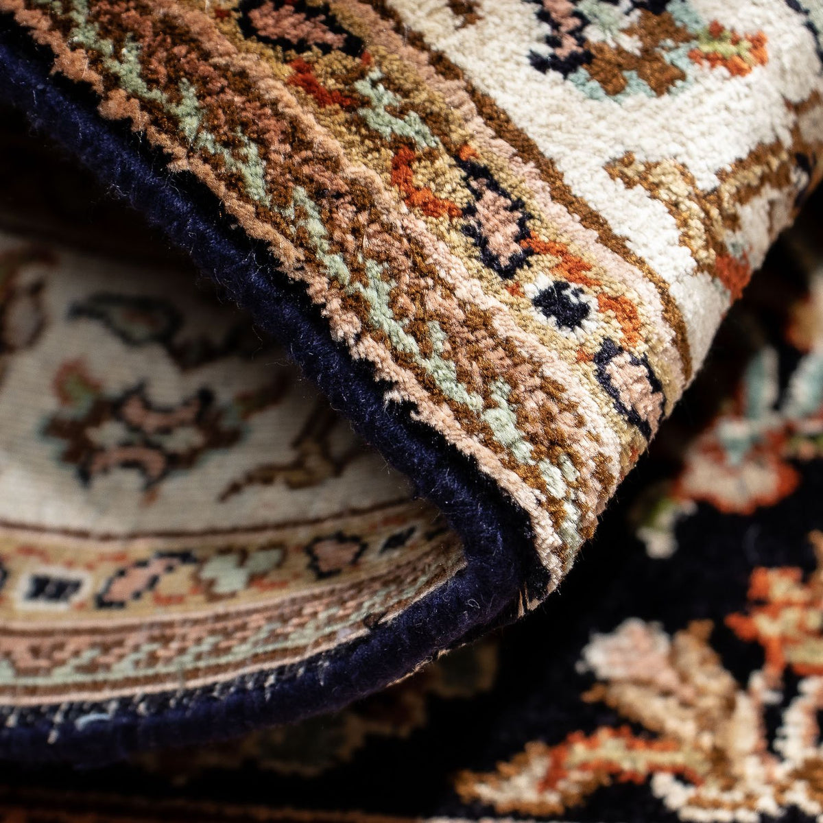 Dywan perski - Klasyczny - 94 x 66 cm - ciemnoniebieski