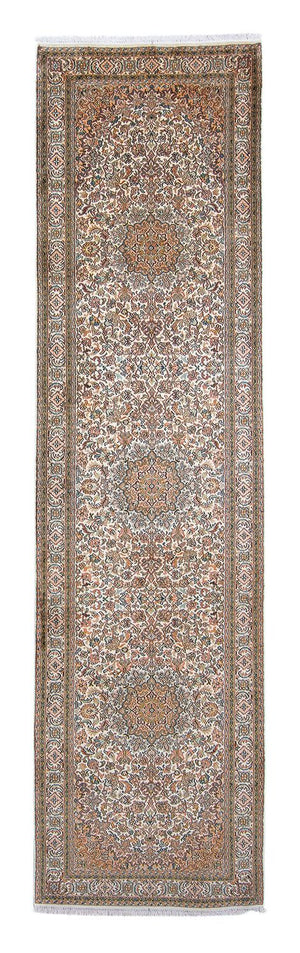 Biegacz Jedwabny dywan - Kashmir Silk - 316 x 81 cm - beżowy
