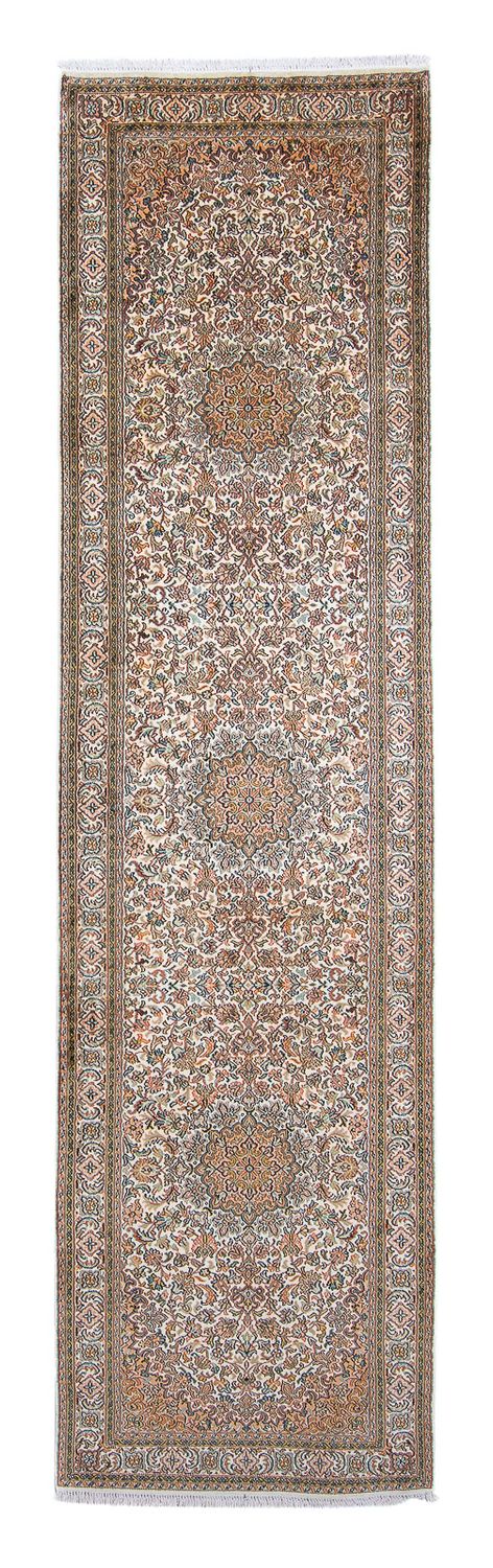 Biegacz Jedwabny dywan - Kashmir Silk - 316 x 81 cm - beżowy