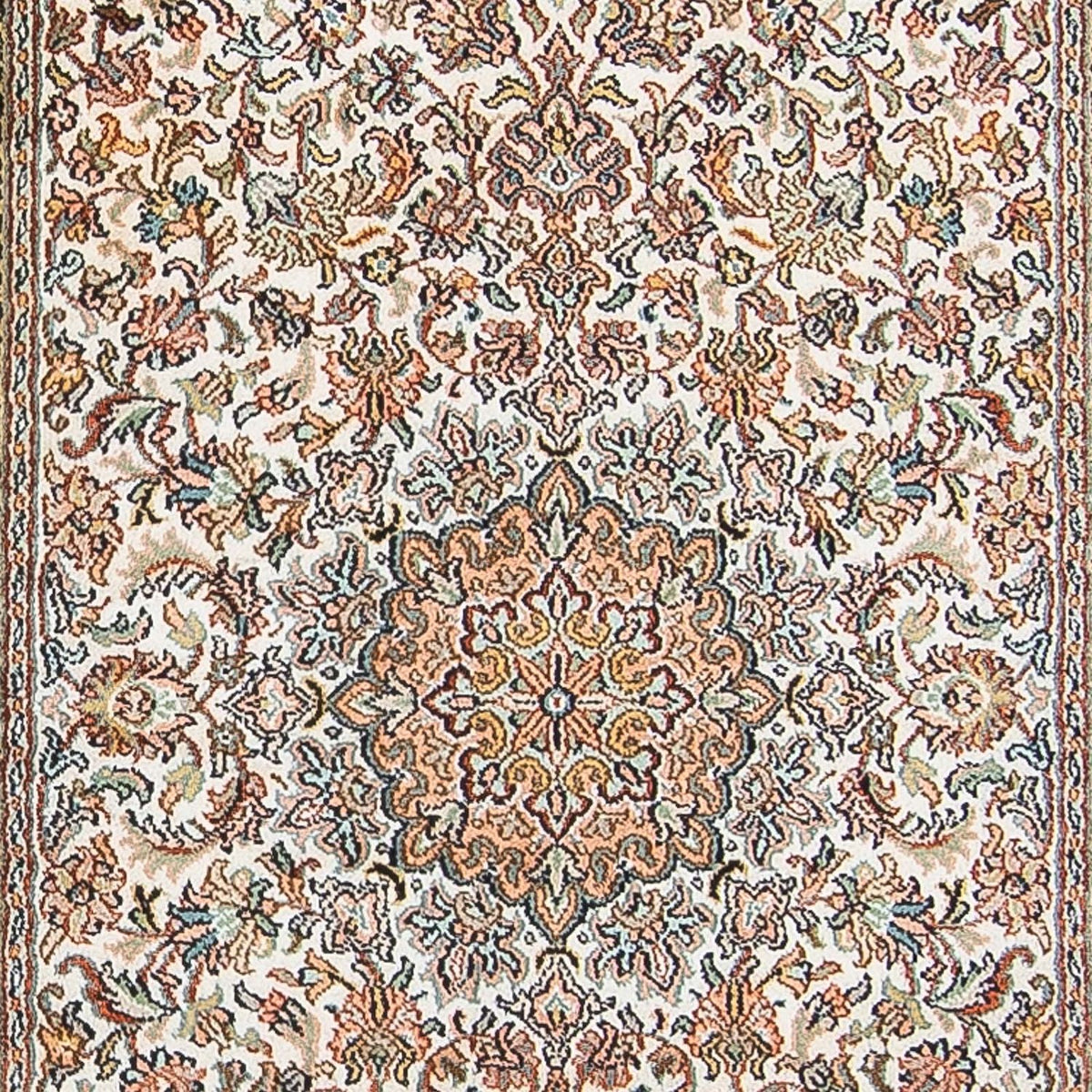 Biegacz Jedwabny dywan - Kashmir Silk - 316 x 81 cm - beżowy