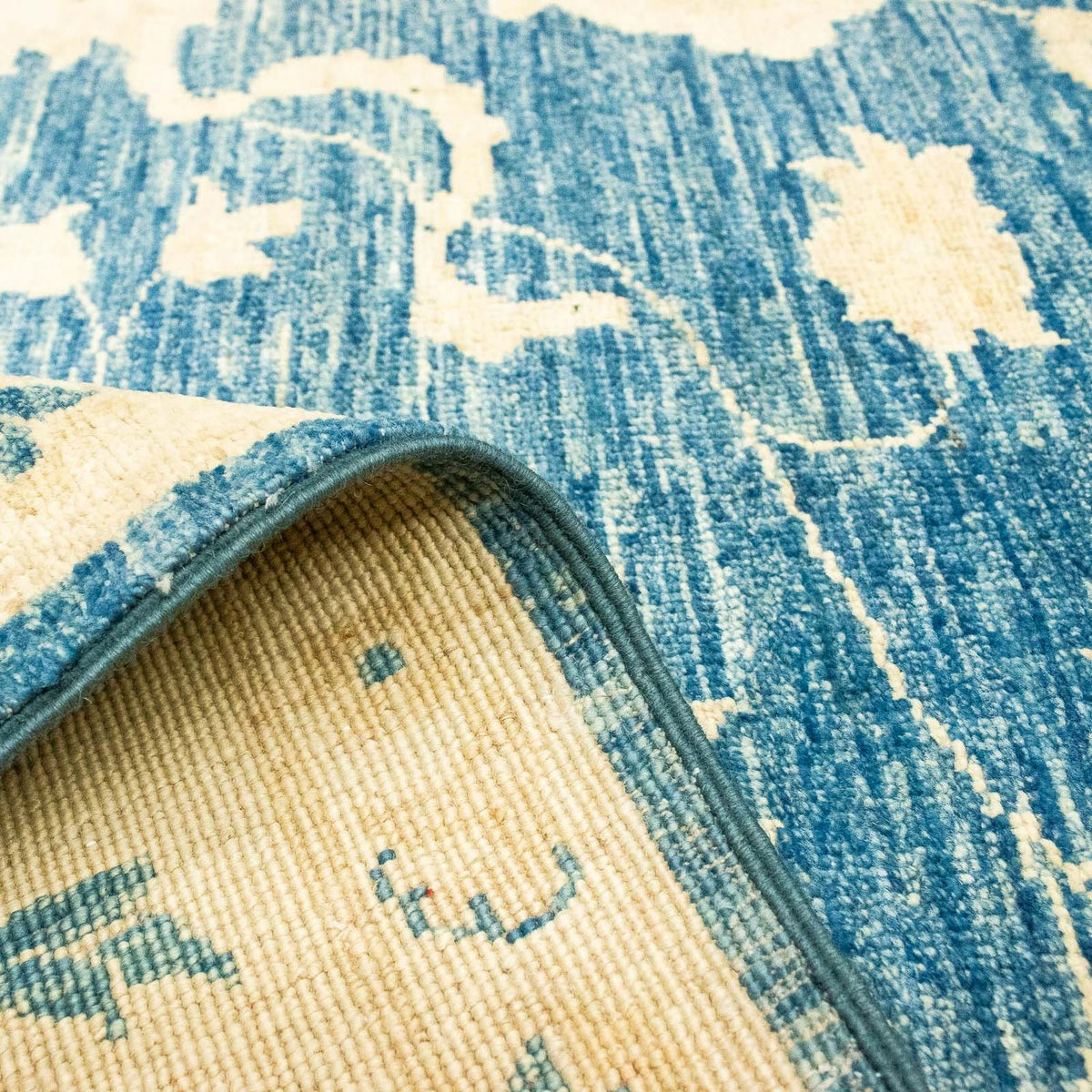 Dywan Zieglera - 245 x 197 cm - ciemnoniebieski