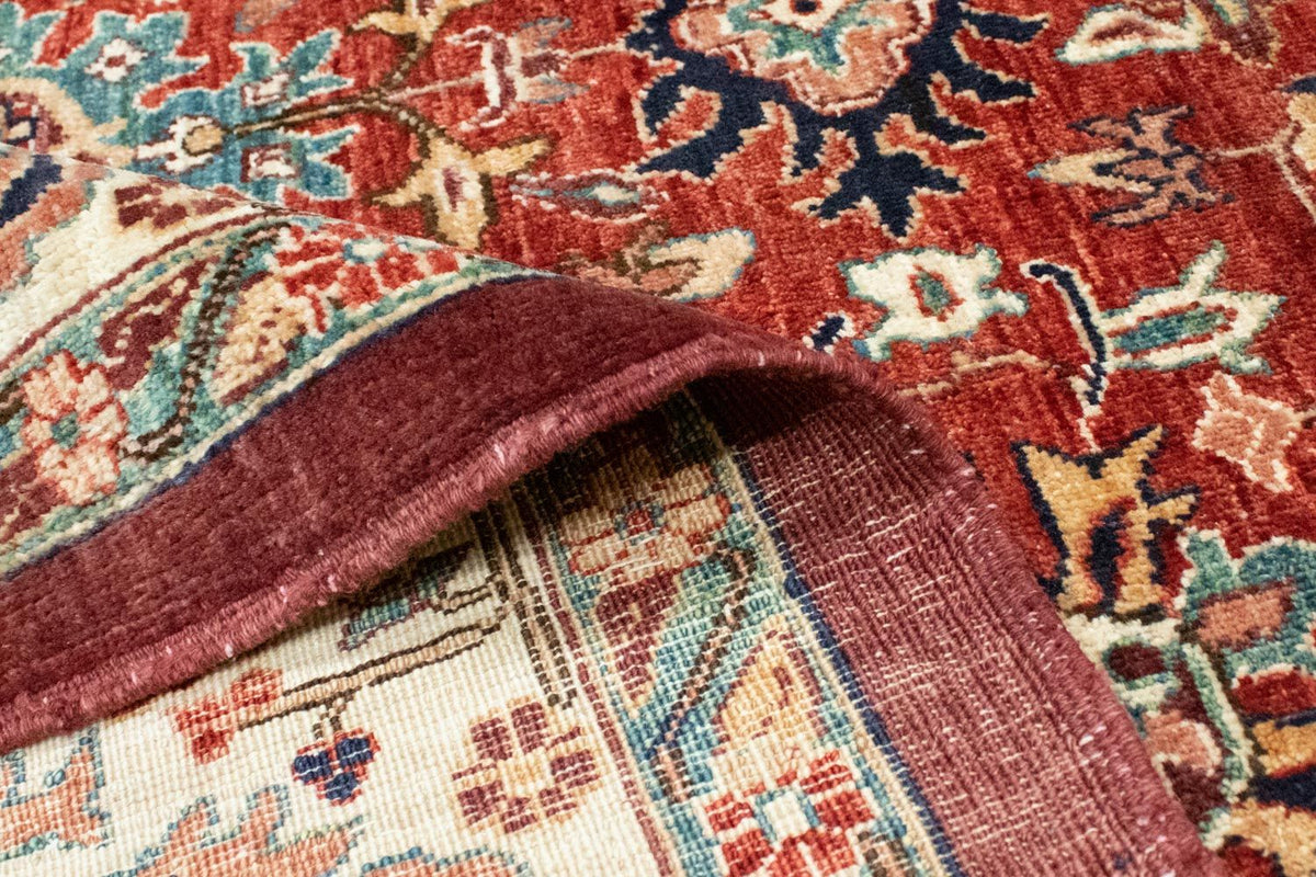 Dywan afgański - 200 x 148 cm - ciemna czerwień